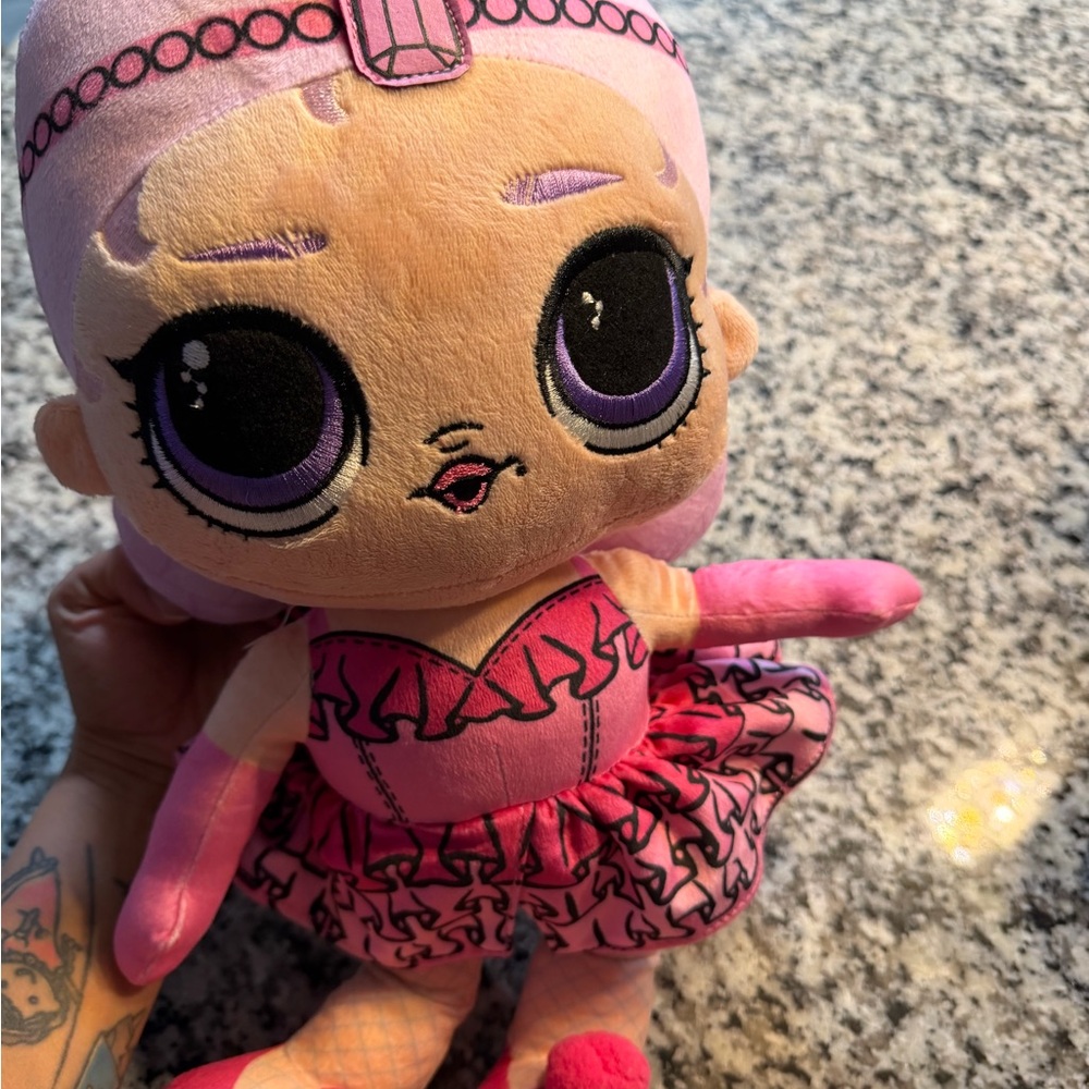 L.O.L. Surprise! Pink Plush Doll with Purple Accents